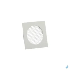 Grille Murale D'aération Extérieure Alu Blanc 70x70 Mm Ø60 Mm