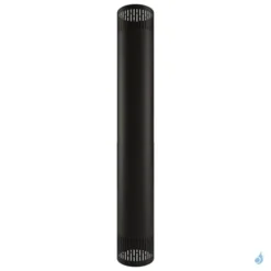 Habillage De Conduit Poujoulat Design'up Noir Ø150 Hauteur 95 à 150 Cm Habillage Ventilé Noir Mat - RAL 9019