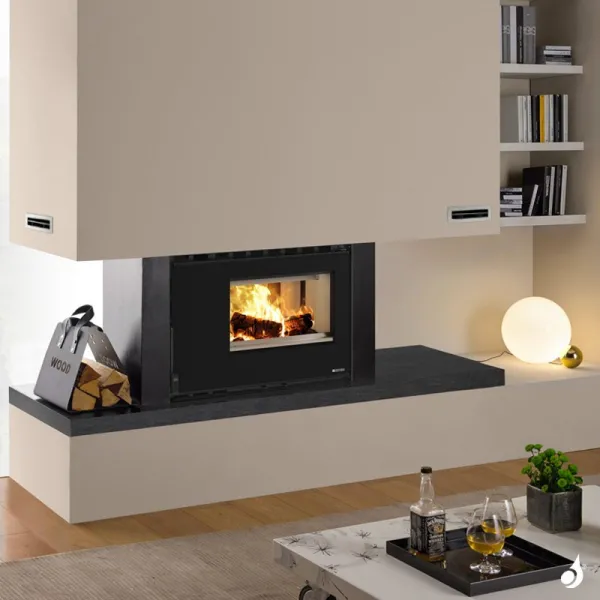 Insert à Bois Canalisé La Nordica Inserto 80 High Pressure Puissance 7.9kW Sortie Fumée Supérieure – Image 3