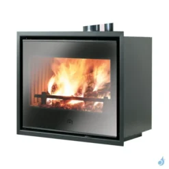 Insert à Bois EDILKAMIN Firebox Luce Plus 62 Puissance 9.6kW Sortie Fumée Supérieure Ø20 Cm