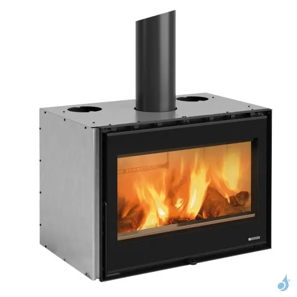 Insert à Bois La Nordica Inserto 80 Wide 5.0 Puissance 12.4kW Sortie Fumée Supérieure – Image 2