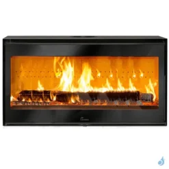 Insert à Bois Lacunza Adour 1000 ST Puissance 11.0kW Convection Naturelle Sortie Fumée Supérieure Ø15 Cm