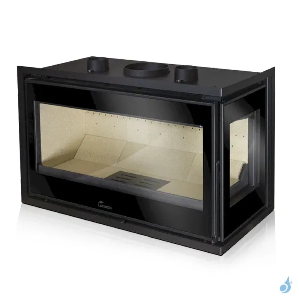 Insert à Bois Lacunza Adour 700 CLI/CLD Puissance 9.5kW Structure Acier Sortie Fumée Supérieure Ø15 Cm – Image 2