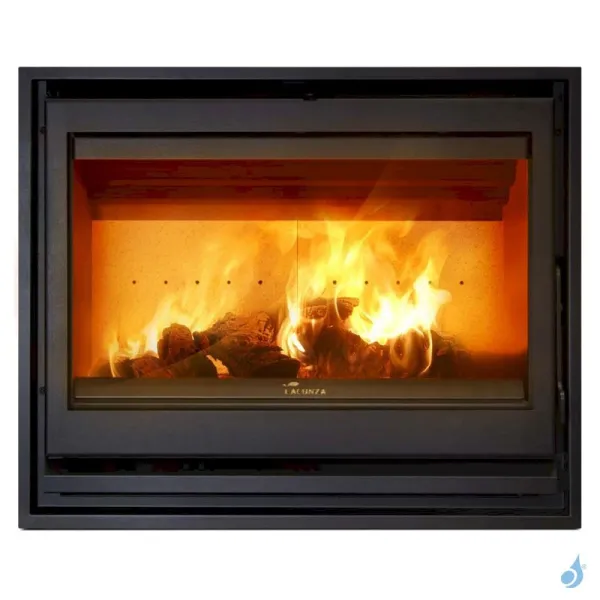 Insert à Bois Lacunza Baltic 800 Puissance 13kW Structure Acier Sortie Fumée Supérieure Ø15 Cm