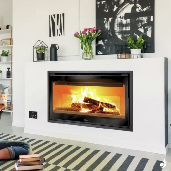 Insert à Bois Lacunza Loire 1000 Puissance 11.0kW Structure Acier Sortie Fumée Supérieure Ø20 Cm – Image 5