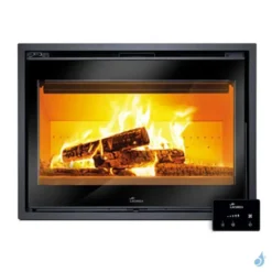 Insert à Bois Lacunza Loire 800 Puissance 10.0kW Structure Acier Sortie Fumée Supérieure Ø15 Cm