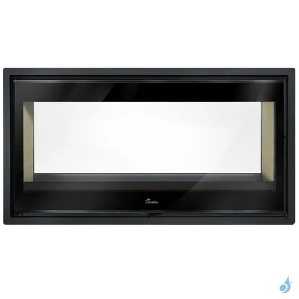 Insert à Bois Lacunza Nickel 1000 Puissance 17.0kW Double Face Structure Acier Sortie Fumée Supérieure Ø20 Cm – Image 2