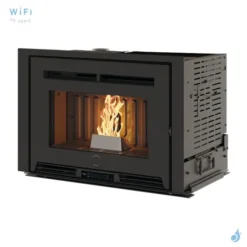 Insert à Granulés Canalisable EK63 Pellek110+ Puissance 9.8kW Sortie Fumée Supérieure Ø8cm