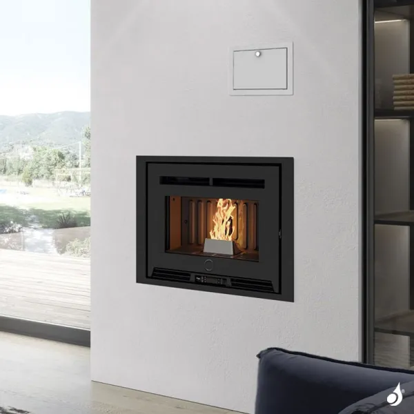 Insert à Granulés Canalisable EK63 Pellek110+ Puissance 9.8kW Sortie Fumée Supérieure Ø8cm – Image 4