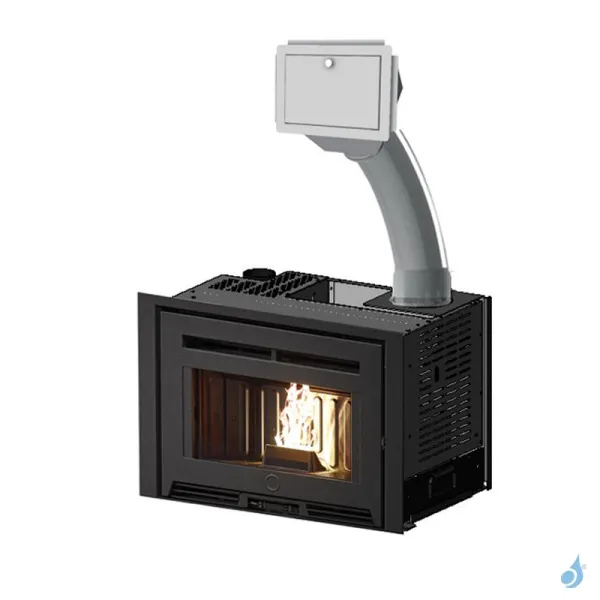 Insert à Granulés EK63 Pellek80 Puissance 8.1kW Sortie Fumée Supérieure Ø8cm – Image 3