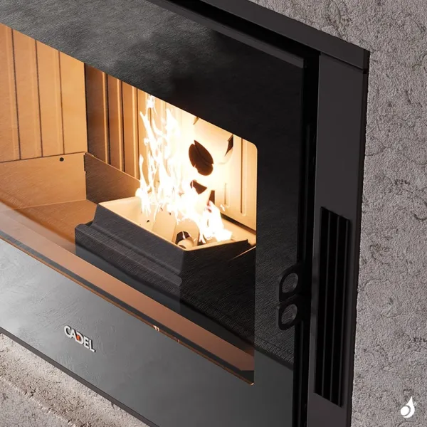 Insert à Granulés étanche CADEL Zefiro 9 Air Ventilé Puissance 9.3kW WiFi Sortie Fumée Supérieure – Image 2