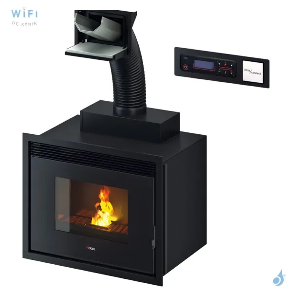 Insert à Granulés Hydro Cadel Saturno 16 Puissance 18kW WiFi Sortie Fumée Supérieure – Image 2