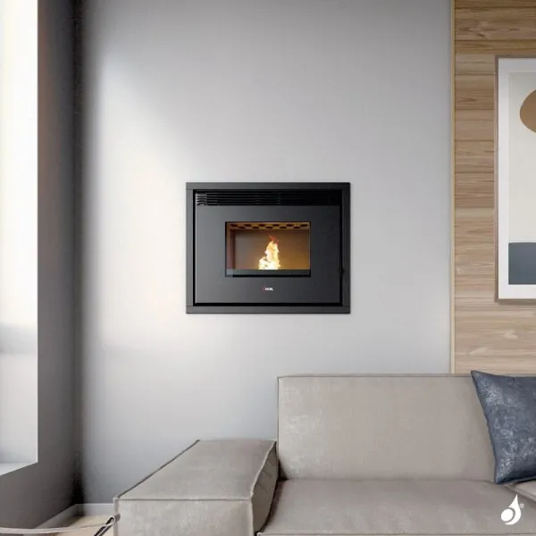 Insert à Granulés Hydro Cadel Saturno 24 Puissance 24.7kW WiFi Sortie Fumée Supérieure – Image 6