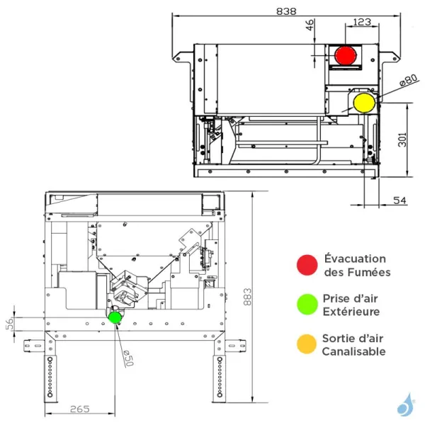 Insert à Granulés Jolly Mec Synthesis Modular 68 Puissance 9 KW Sortie Fumée Ø80 Mm – Image 4