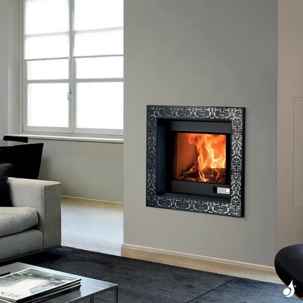 Insert Hybride à Granulés Et Bois Jolly Mec Foghet Evo Aria Puissance 11-12 KW Sortie Fumée Ø150 Mm – Image 5