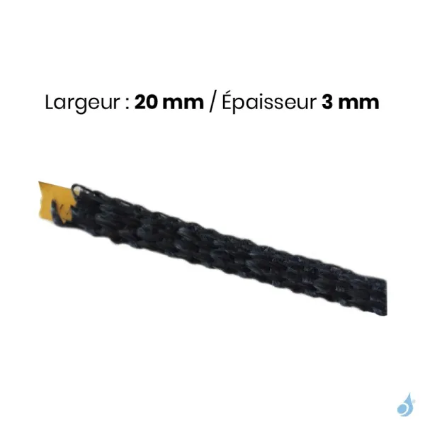 Joint De Vitre Plat 20x3 Mm Pour Poêles Et Inserts Ravelli Réf : 1800-00-052-R Longueur 5 Mètres – Image 2