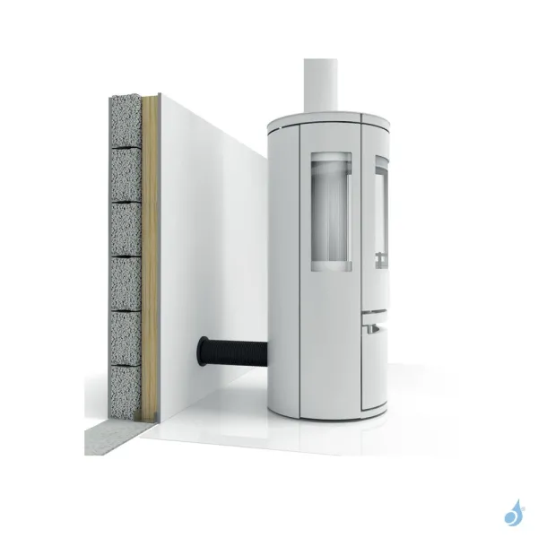 Kit Arrivée D'air Frais Directe KFLEX Architecture Ø60 à Ø125 Bois & Granulés – Image 2