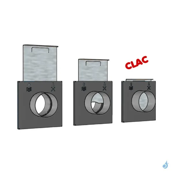 Kit Arrivée D'air Frais Obturable étanche KFLEXV Ø60 à Ø100 Bois & Granulés – Image 3