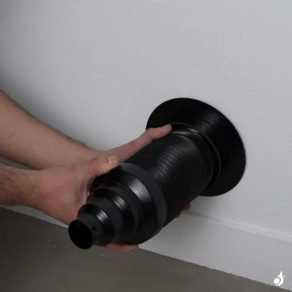 Kit Arrivée D'air Frais Universel KEMP Ø40 à Ø100 Bois & Granulés – Image 2