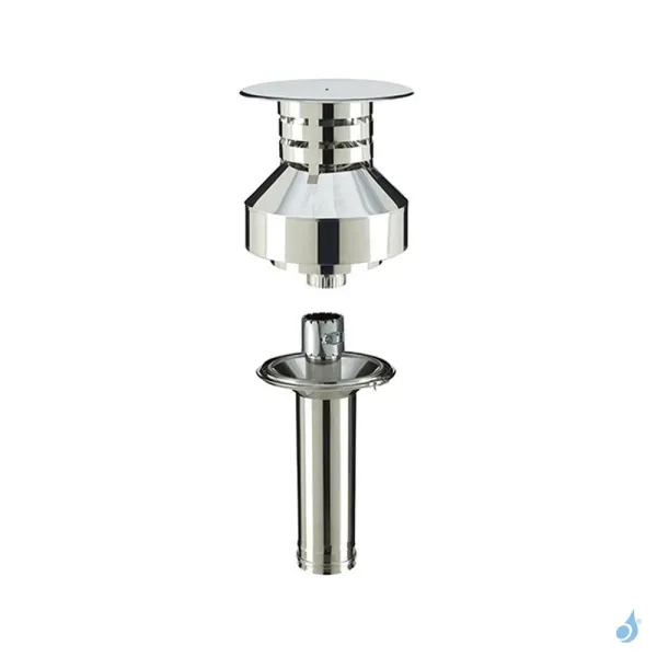 Kit D'adaptation Réglable Pour Sortie De Toit Ronde Vers PGI Poujoulat Ø230