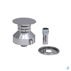 Kit D'adaptation Sortie De Toit Inox Vers Émaillé Poujoulat Ø230