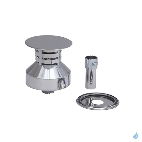 Kit D'adaptation Sortie De Toit Inox Vers Émaillé Poujoulat Ø230