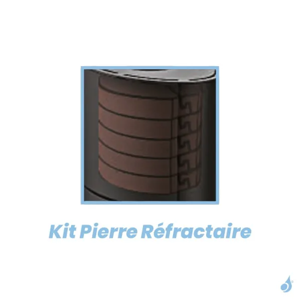 Kit De Pierre Réfractaire Pour Poêle à Bois Edilkamin Tally Up S / Tally S Evo / Krio S Réf. 804100