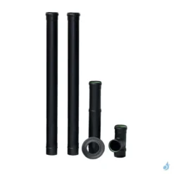 Kit De Raccordement Droit Conduit ÉMAIL Ø80 Pour Poêle à Granulés