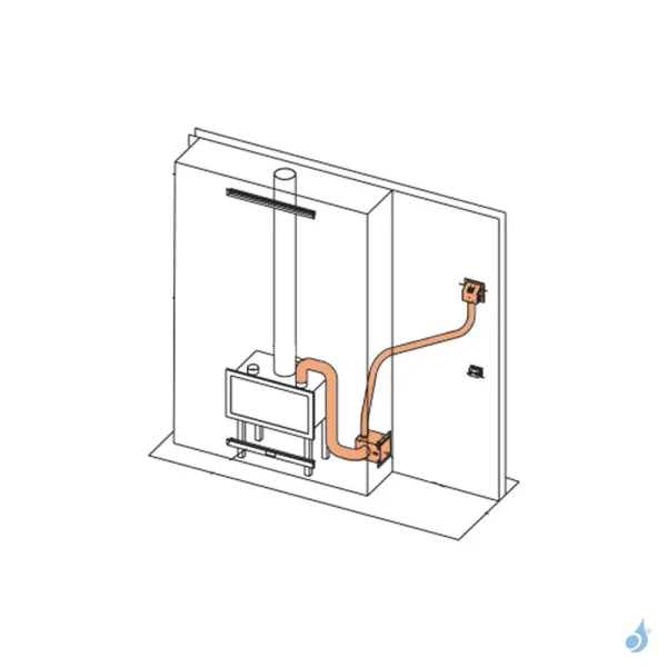 Kit De Ventilation Edilkamin Air-Diffuser Adjacent