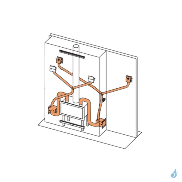 Kit De Ventilation Edilkamin Air-Diffuser Distant