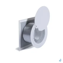 Kit Prise D'air Frais Indirecte KEMP Ø100 à Ø160 Noir, Blanc, Inox Pour Poêle à Bois & Granulés