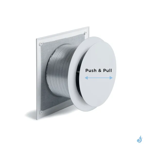 Kit Prise D'air Frais Indirecte KEMP Push & Pull Ø100 Ou Ø125 Noir Ou Blanc Pour Poêle à Bois & Granulés – Image 2