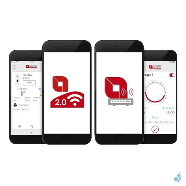 Module WiFi Étiquette Noire Pour Poêle à Pellets Extraflame Réf 9278451 – Image 3