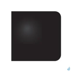 Plaque De Sol Acier Noir Carré 2 Angles Arrondis 800x800 Ou 1000x1000 Mm Pour Poêle à Bois Ou Granulés
