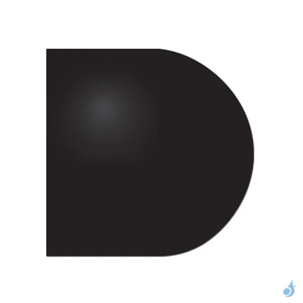 Plaque De Sol Acier Noir Face Arrondie 800x800 Ou 1000x1000 Mm Pour Poêle à Bois Ou Granulés