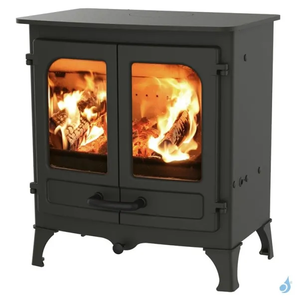 Poêle à Bois Charnwood Island I Sur Pieds Courts Puissance 5kW Sortie Fumée Postérieure Ou Supérieure