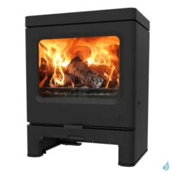 Poêle à Bois Charnwood Skye 7 Sur Socle Bas Puissance 7kW Sortie Fumée Postérieure Ou Supérieure