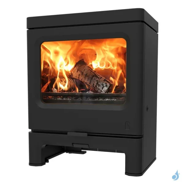 Poêle à Bois Charnwood Skye 7 Sur Socle Bas Puissance 7kW Sortie Fumée Postérieure Ou Supérieure