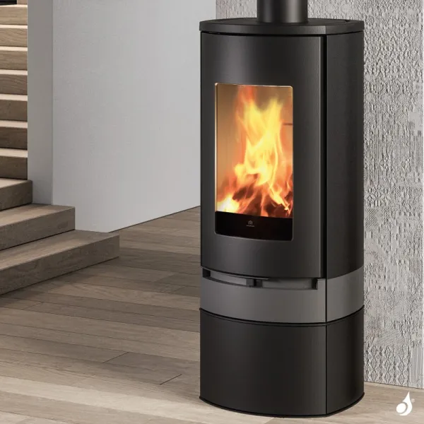 Poêle à Bois EDILKAMIN Code Evo Puissance 8.1kW A+ Sortie Fumée Postérieure Ou Supérieure – Image 4