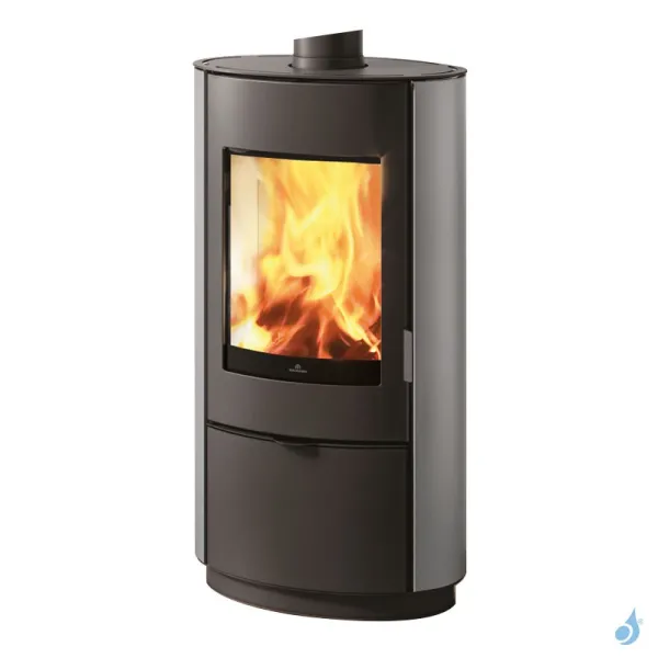 Poêle à Bois EDILKAMIN Krio Puissance 10.1kW Sortie Fumée Postérieure Ou Supérieure Ø15 Cm