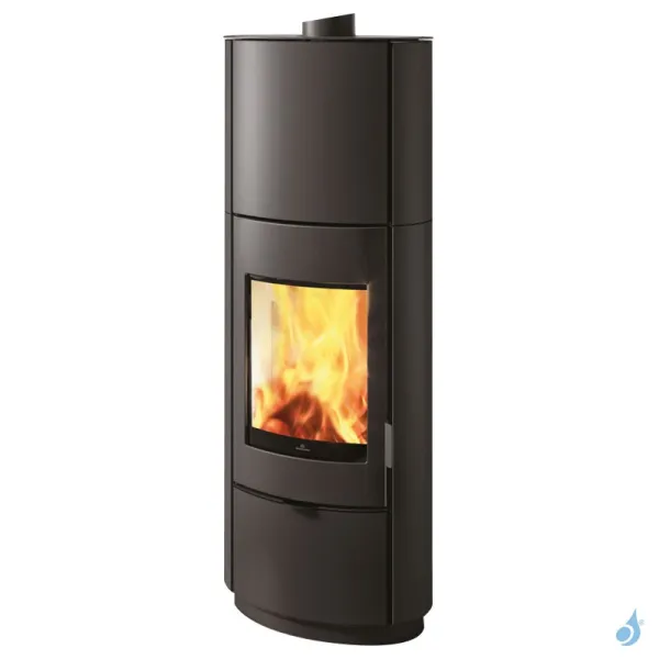 Poêle à Bois EDILKAMIN Krio Série S Puissance 10.1kW Sortie Fumée Postérieure Ou Supérieure Ø15 Cm