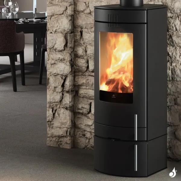 Poêle à Bois EDILKAMIN Polo Evo Puissance 8.1kW A+ Sortie Fumée Postérieure Ou Supérieure – Image 4