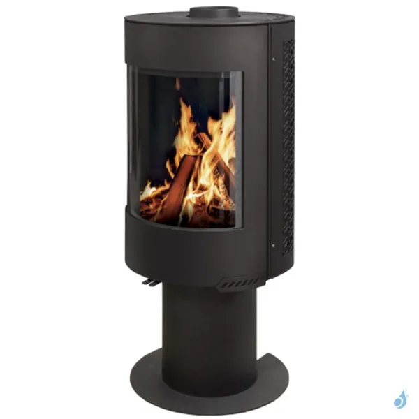 Poêle à Bois France Turbo Maura 7 Puissance 7kW Sortie Fumée Supérieure – Image 2