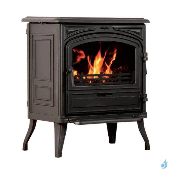 Poêle à Bois Franco Belge Bourgogne Puissance 8.5kW Sortie Fumée Postérieure
