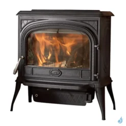 Poêle à Bois Franco Belge Gascon 1 Porte Puissance 11.3kW Sortie Fumée Postérieure Ou Supérieure