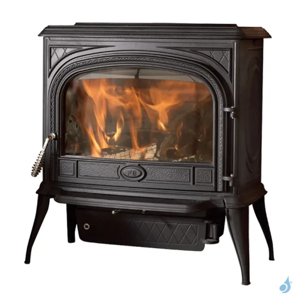 Poêle à Bois Franco Belge Gascon 1 Porte Puissance 11.3kW Sortie Fumée Postérieure Ou Supérieure