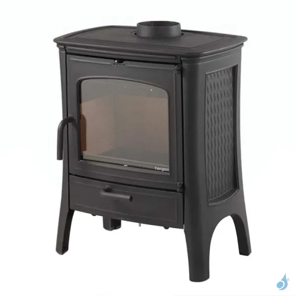 Poêle à Bois Hergom E-20 SE Puissance 5.7kW Sortie Fumée Supérieure