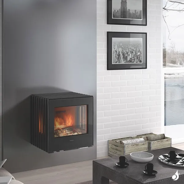 Poêle à Bois Hergom Glance MVP Puissance 7kW Sortie Fumée Supérieure – Image 5