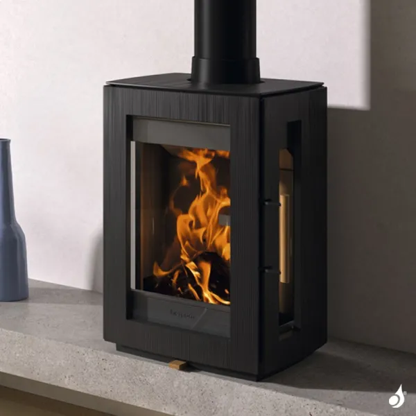 Poêle à Bois Hergom Glow Puissance 5.9kW Sortie Fumée Supérieure – Image 3