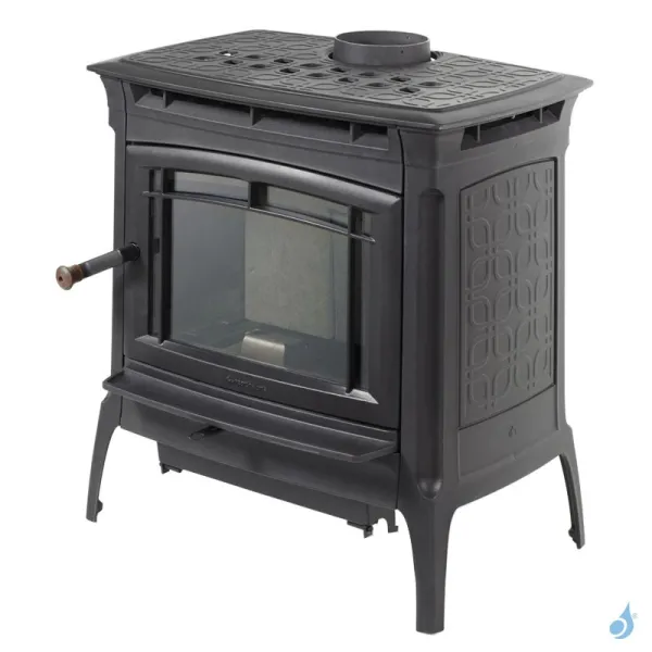 Poêle à Bois Hergom Manchester Puissance 12.5kW Sortie Fumée Supérieure